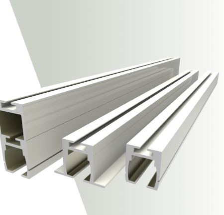 Rail aluminium plafonnier